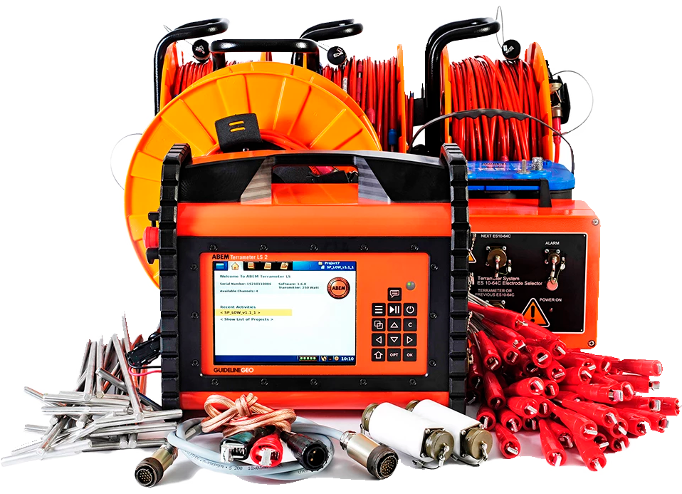 estudios geofísicos con ABEM Terrameter LS2